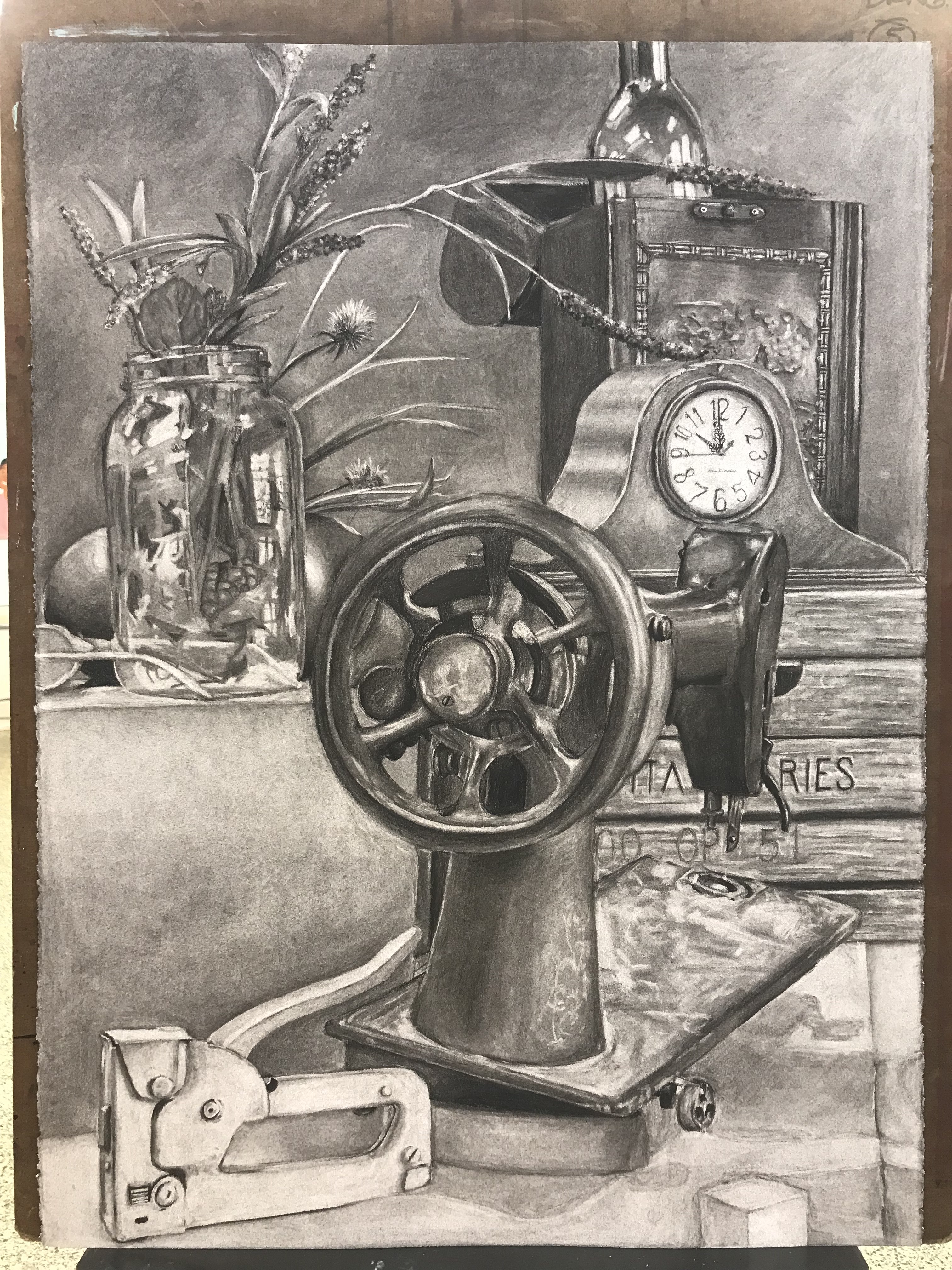 Taylor Baesman Charcoal Drawing